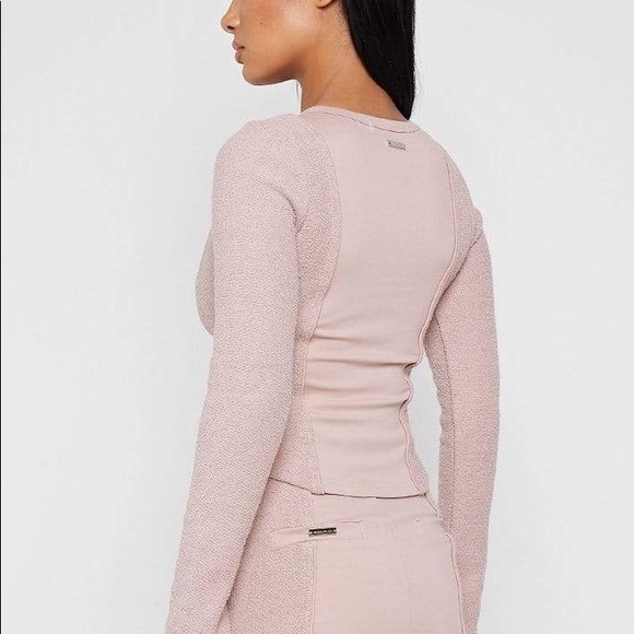 Manière de Voir Towelling Panel Top - Pale Pink UK 10 - Picture 2 of 5